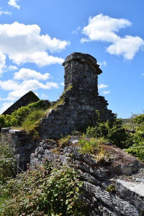 Old ruin in The Burren seen on Tour of Ireland