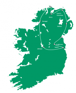 Northern Ireland Day Tour Map   Ancient Ireland Tourism