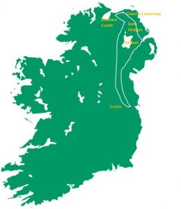 Belfast Day Tour Map   Ancient Ireland Tourism