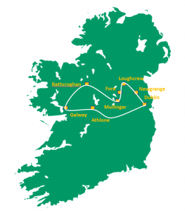 Ireland Beltane Fire Festival Tour Map   the Hill of Uisneach   Private Guide   Ancient Ireland Tourism