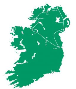 Ni 7 Day Map   Ancient Ireland Tourism